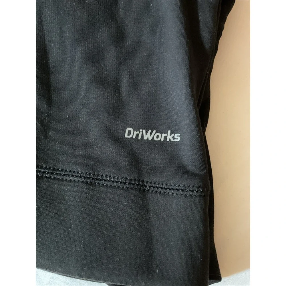 Athletic Works Childs Size L 10-12 Black And Green Hooded Jacket H36
